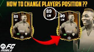 How To Change Players Position in FC Mobile | Easiest Way To Rank Up Players | Reetesh FIFA