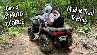 2024 Gen 3 CFMOTO CFORCE 1000 Off-Road Trail Riding Review with 2 Riders