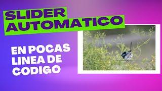 SLIDER con HTML CSS /slider automatico html css js Tutorial.