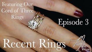 From The Jewelry Bench Handmade Wedding Rings For Couples Featuring Our Cord of Three Ring Todd Alan