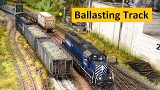 Sieben und Ballast auf Abschnitt Drei auftragen | Boomer Diorama ~ #