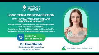 Contraception Treatment by Dr Hina Sheikh - Specialist Obstetrics and Gynecology in Ras Al Khaimah