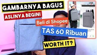 TAS RANSEL MURAH BISA BAWA LAPTOP SHOPEE HAUL | MIRIP TAS XIAOMI BACKPACK