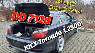 BMW e60 Car Audio DD712d Kicx Tornado 1.2500 Pride Solo mini #projektwidza