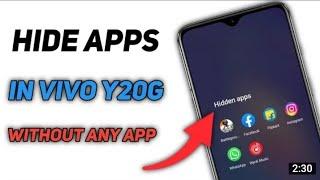 how to app hide in vivo y20g