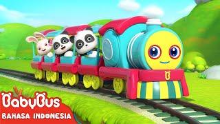 Keteta Kecil Jalan & Nyanyi Lagu Bahagia | Lagu Anak-anak | Kartun Anak | BabyBus Bahasa Indonesia