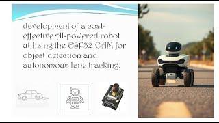 Development of a AI Robot Using ESP32-CAM for Object Detection and Autonomous Lane Tracking