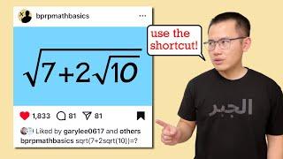 Simplifying nested square roots (shortcut & proof)