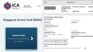 2024 How to Submit the SG Arrival Card (SGAC) to Singapore - Tutorial