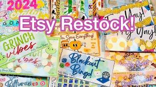 #CraftyGoals2024 - 6x6 Paper Pad Smash! ETSY Restock! More Savings Challenges!