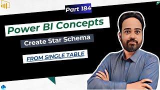 Create a Star Schema from a Single Table Using Power Query | Power BI full Modelling Tutorial