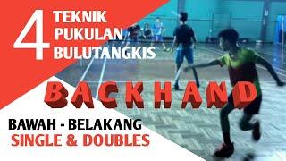 BADMINTON BACKHAND TECHNIQUE Lower Back - Badminton channel Indonesia (English Subtitles)