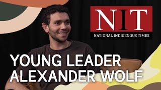 Young indigenous leader Alexander Wolf