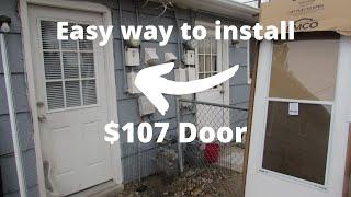 How to install Screen/storm Door - Emco $107  door and 60 minutes