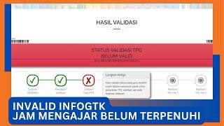 SOLUSI INVALID INFOGTK 02 JAM MENGAJAR BELUM TERPENUHI