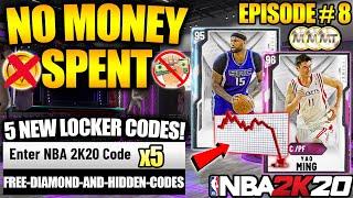 NBA 2K20 NO MONEY SPENT #8 - FREE DIAMOND LOCKER CODE AND AMAZING CHEAP BUDGET CARDS IN MYTEAM