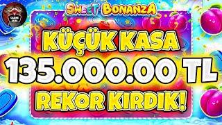 Sweet Bonanza Küçük Kasa  136.000.00 TL SLOT REKOR  MAKSWİN REKOR KATLADIK #sweetbonanza #slots