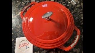 Cast Iron Wednesday: Unboxing and Christening the Lodge USA Enamel Dutch Oven (with Osso Buco)