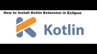 How to Install Kotlin language Extension in Eclipse