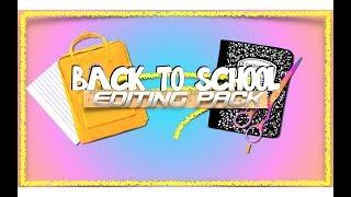 BACK TO SCHOOL EDITING PACK! Transitions, Titles, Overlays