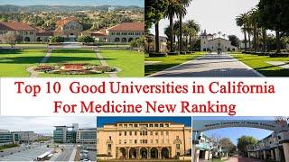 Top 10 Good Universities in California for Medicine New Ranking | Entire Education