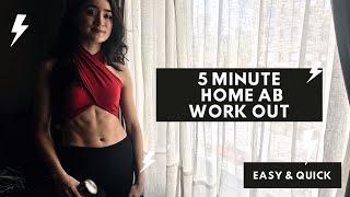 5 MIN AB WORKOUT NO EQUIPMENT | Dagny Arizona Miller