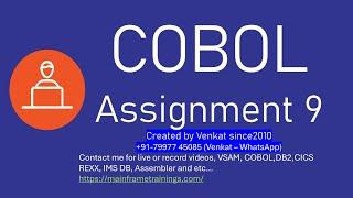 COBOL Assignment 9 | Emp salary calculation based on rating