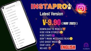 How to download INSTAPRO 9.90 latest version in English.Instapro latest version.Instapro apk.English