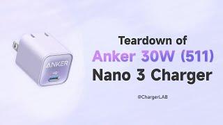 Teardown of Anker 30W USB-C GaN 511 Charger (Nano 3)