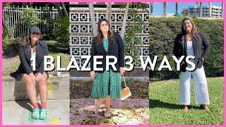 HOW I STYLE A BLACK BLAZER (1 piece 3 ways)