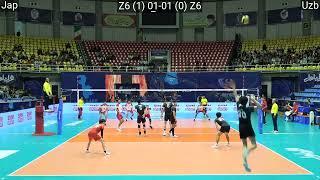 Volleyball Japan vs Uzbekistan - Full Match Asia 2023