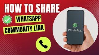 How to Share Whatsapp Community Link | Share WhatsApp introducing Communities Feature Link