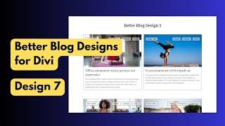 Better Blog Designs for Divi - Better Blog Design 7