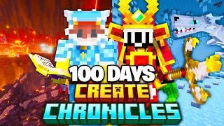 We Survived 100 Days in CREATE CHRONICLES in Minecraft...