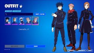 Fortnite Jujutsu Kaisen Skins, Back Blings, Pickaxes, Glider and All Other Cosmetics Showcase