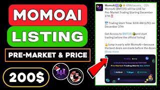 Momoai Pre-Market Price And Snapshot Update  Momoai Listing Date  Momoai Funding and Supply 