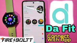 How To Connect Fire Boltt Smartwatch With Da Fit App | DaFit App Connect With Fire Boltt Smartwatch