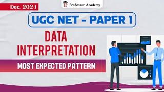 UGC NET  Paper 1 | December 2024 | Data Interpretation | Most Expected Pattern | Professor Academy