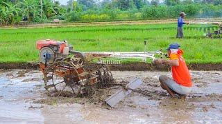 Like a racer! This is what happens if the tractor is operated by a young child