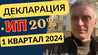 Декларация ИП Беларуси 2024 по подоходному 20%: заполнение