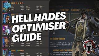 HELL HADES OPTIMISER GUIDE - How to use the Optimiser on desktop and mobile | Raid: Shadow Legends