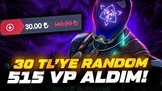 30 TL'YE RANDOM VP SATIN ALDIM VE DERECELİ GİRDİM! Valorant