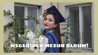 Msgsü’den onur derecesinde mezun oldum, dostlarımla birlikte kutladık!