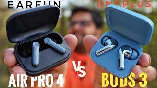 OnePlus Buds 3 VS EarFun Air Pro 4  Which one is more Premium ANC Earbuds ??