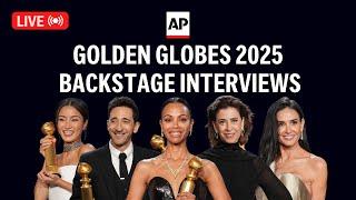 Golden Globes 2025: LIVE backstage interviews with award winners (FULL)