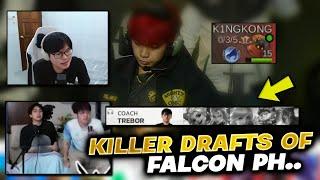 The Killer Drafts of Falcons Against Onic PH | DJY and VeeWise Reacts