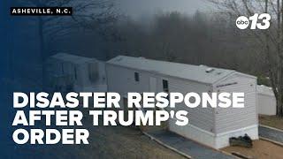 Disaster response after Trump's executive order