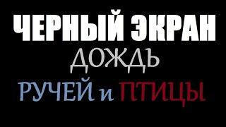 ДОЖДЬ, РУЧЕЙ и ПТИЦЫ / ЧЕРНЫЙ ЭКРАН для сна / БЕЛЫЙ ШУМ / Звуки для сна / Быстро Заснуть