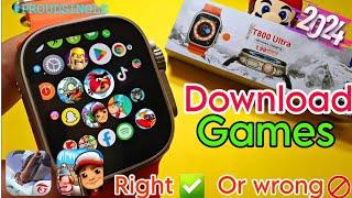 How To Download Games in T800 Ultra Smart Watch | T800 ultra smart watch game download | T800 ultra