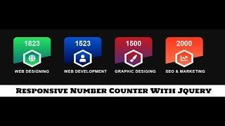 Counting up Number Animation JQuery Plugin | Fully Responsive & Animated